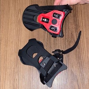 Peloton cleats with sneaker attachment